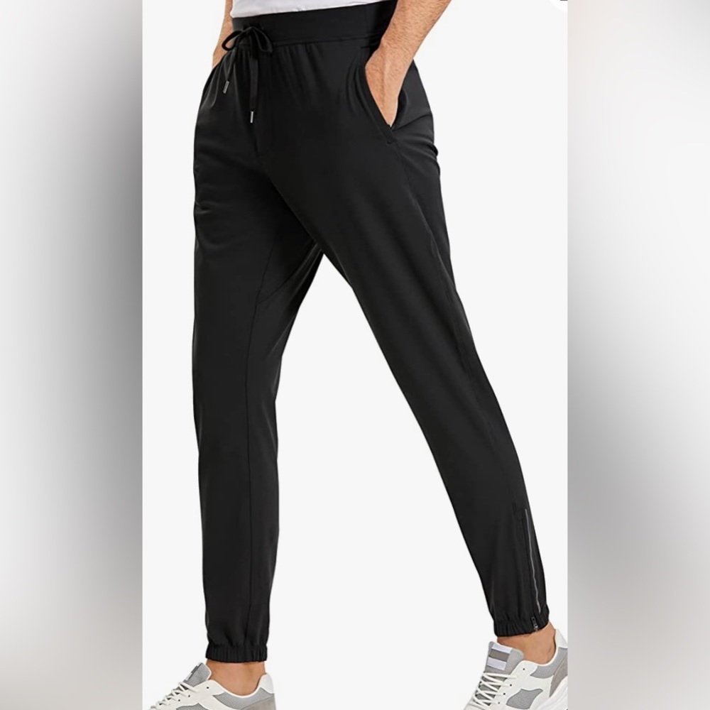 XL Black Jogger Pants Athletic Pants Workout Golf Hiking